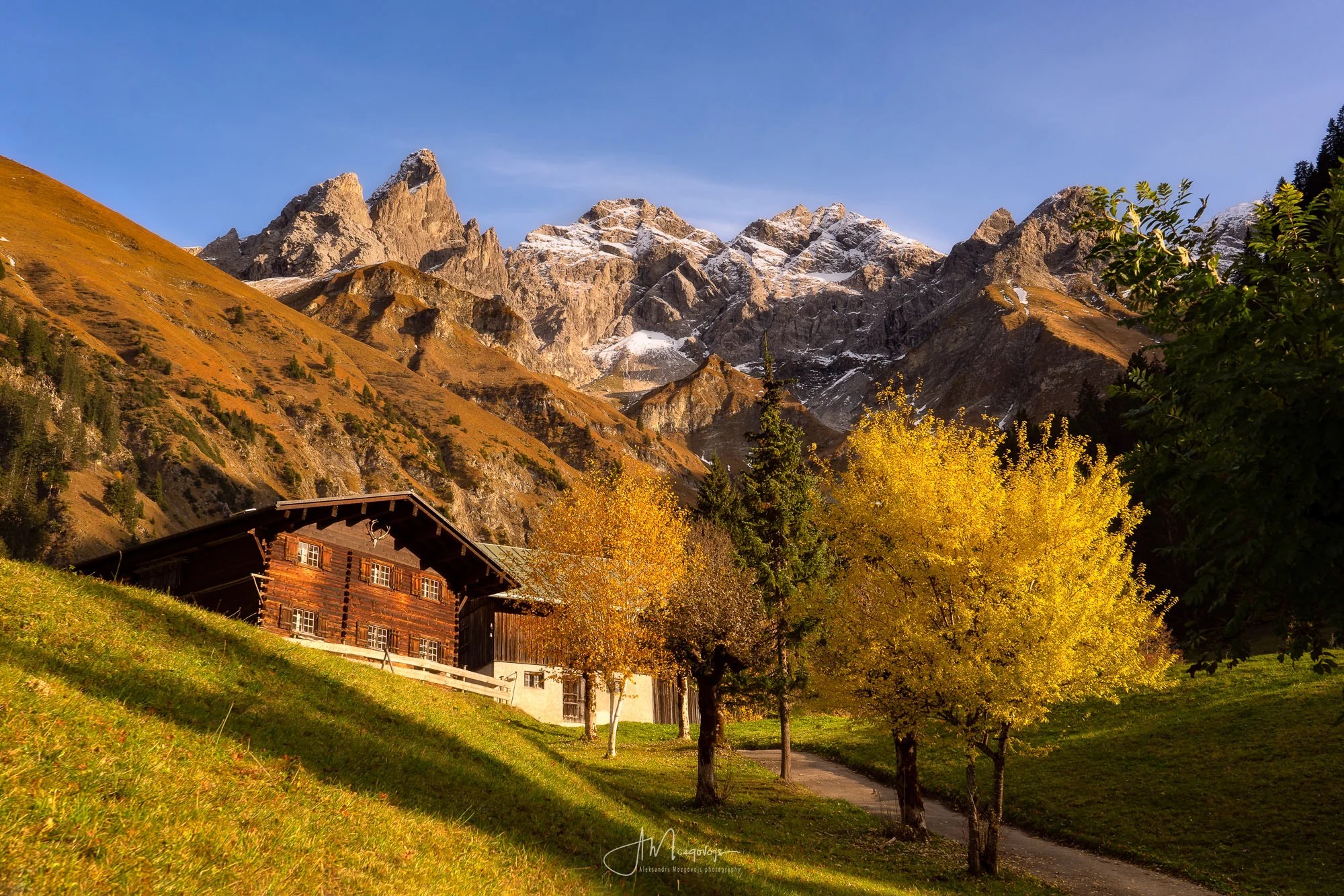 Beautiful autumn landscape in Bavarian Alps, Allgäu