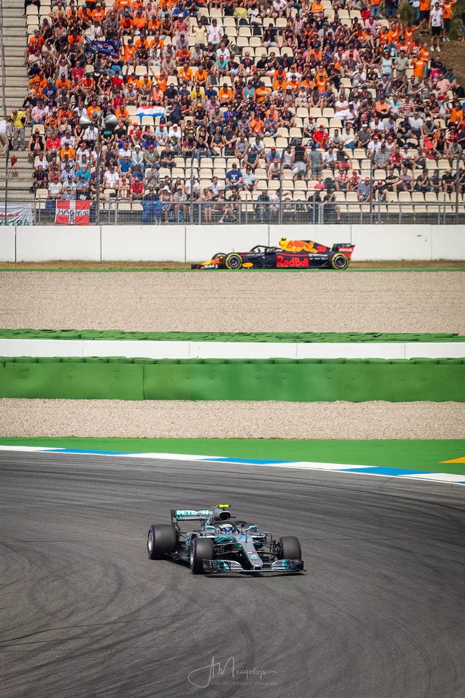 Valtteri Bottas and Max Verstappen, Formula 1 Grand Prix of Germany, Hockenheimring, 22/07/2018