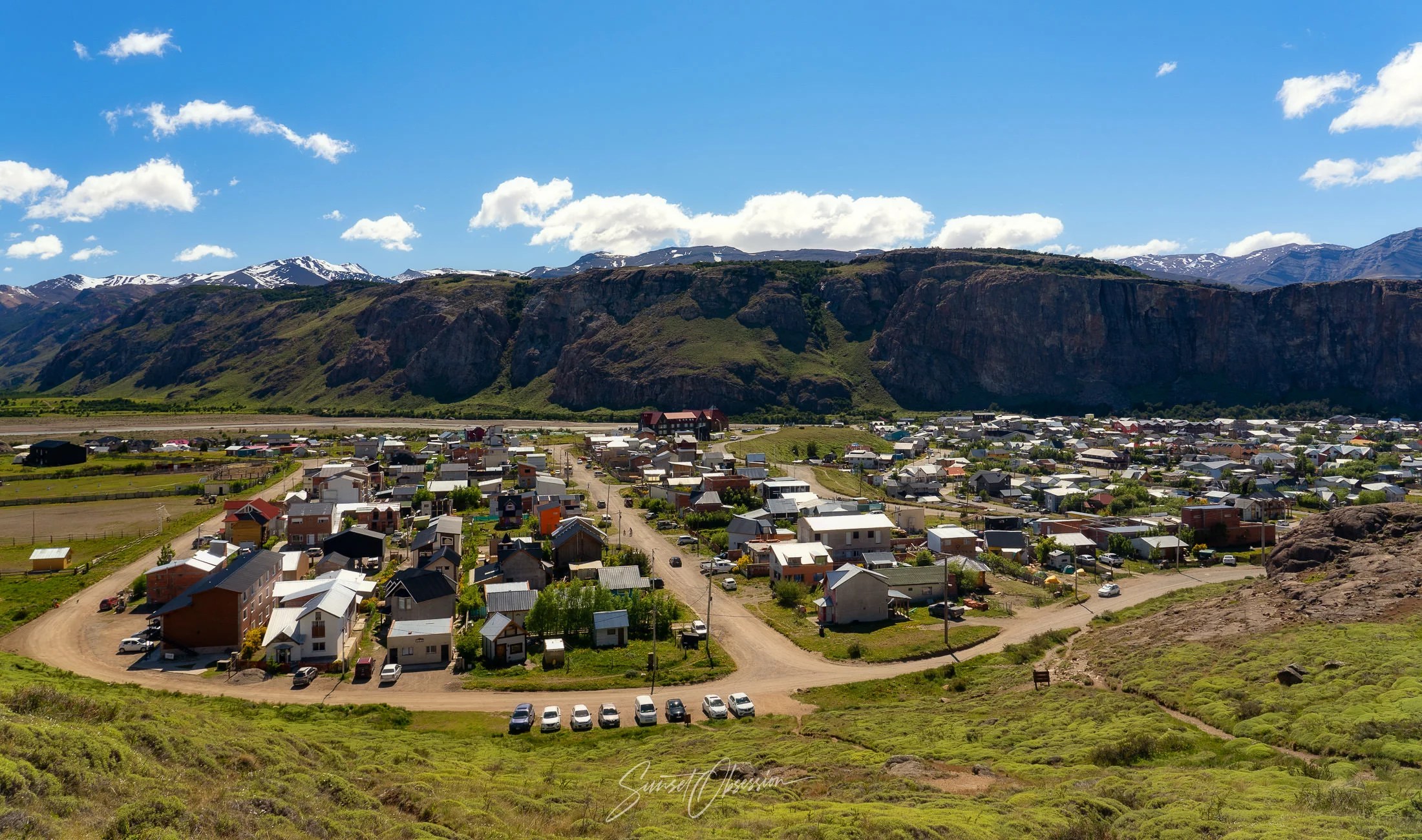 Town of El Chalten in Argentinean Patagonia