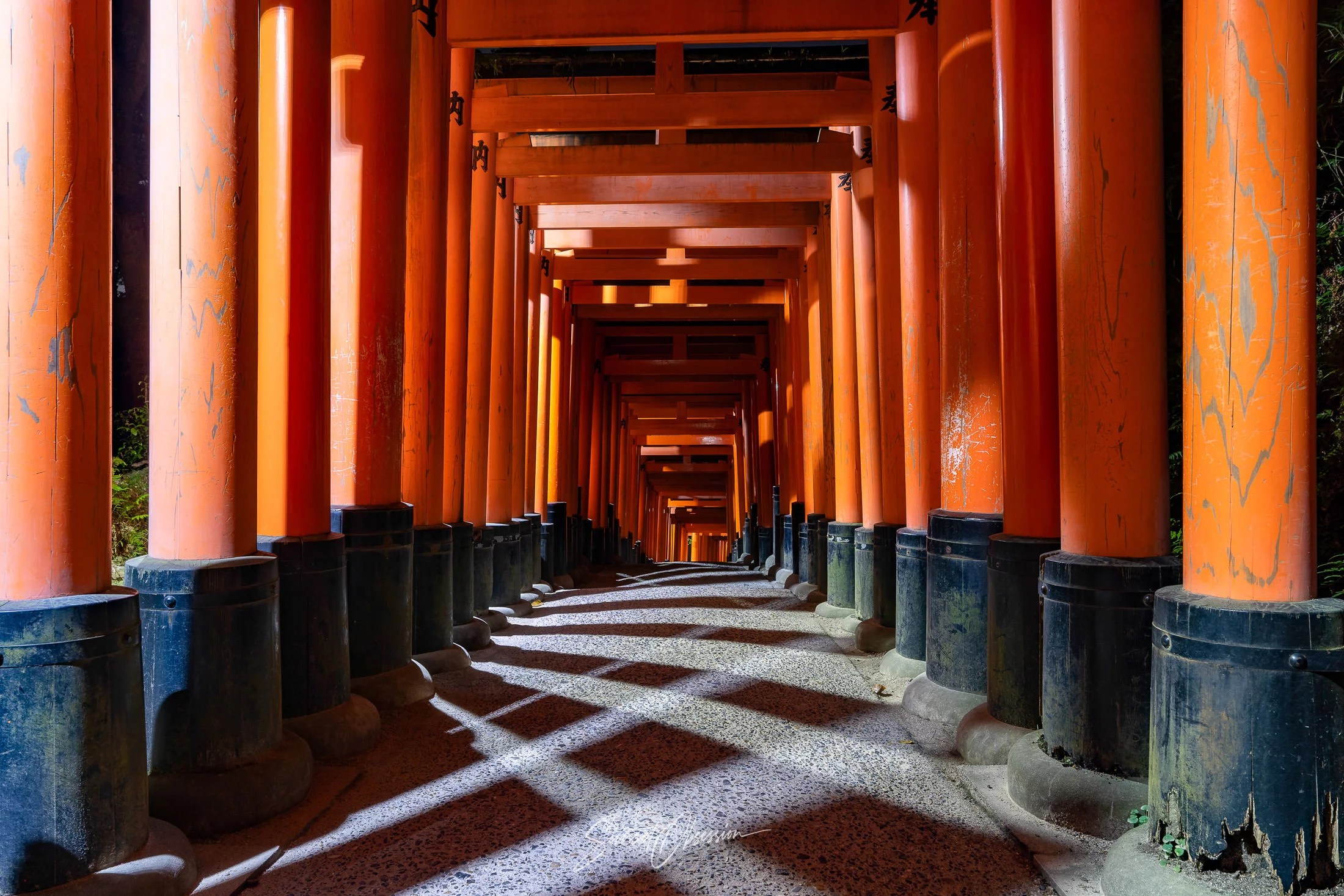 Fushimin Inari Shrine is excellent at night
