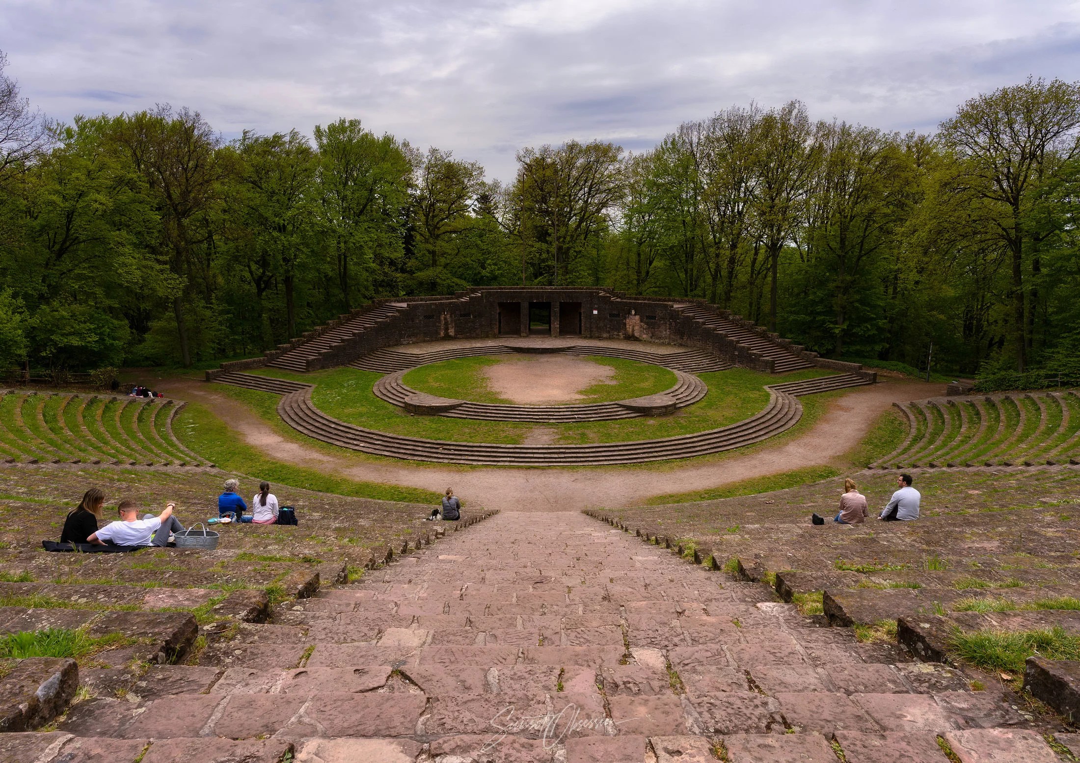Nazy amphitheater Heidelberg Thingstätte on top of Heiligenberg