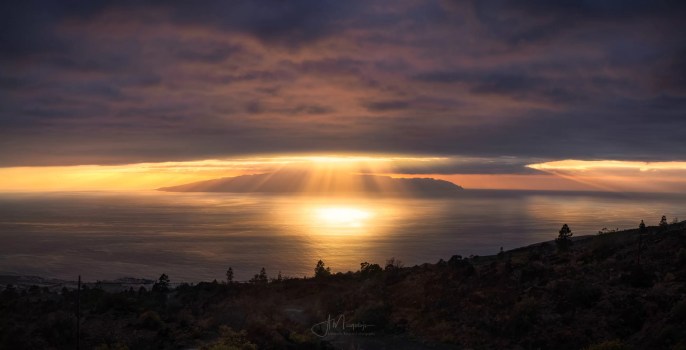 Sunset over La Gomera