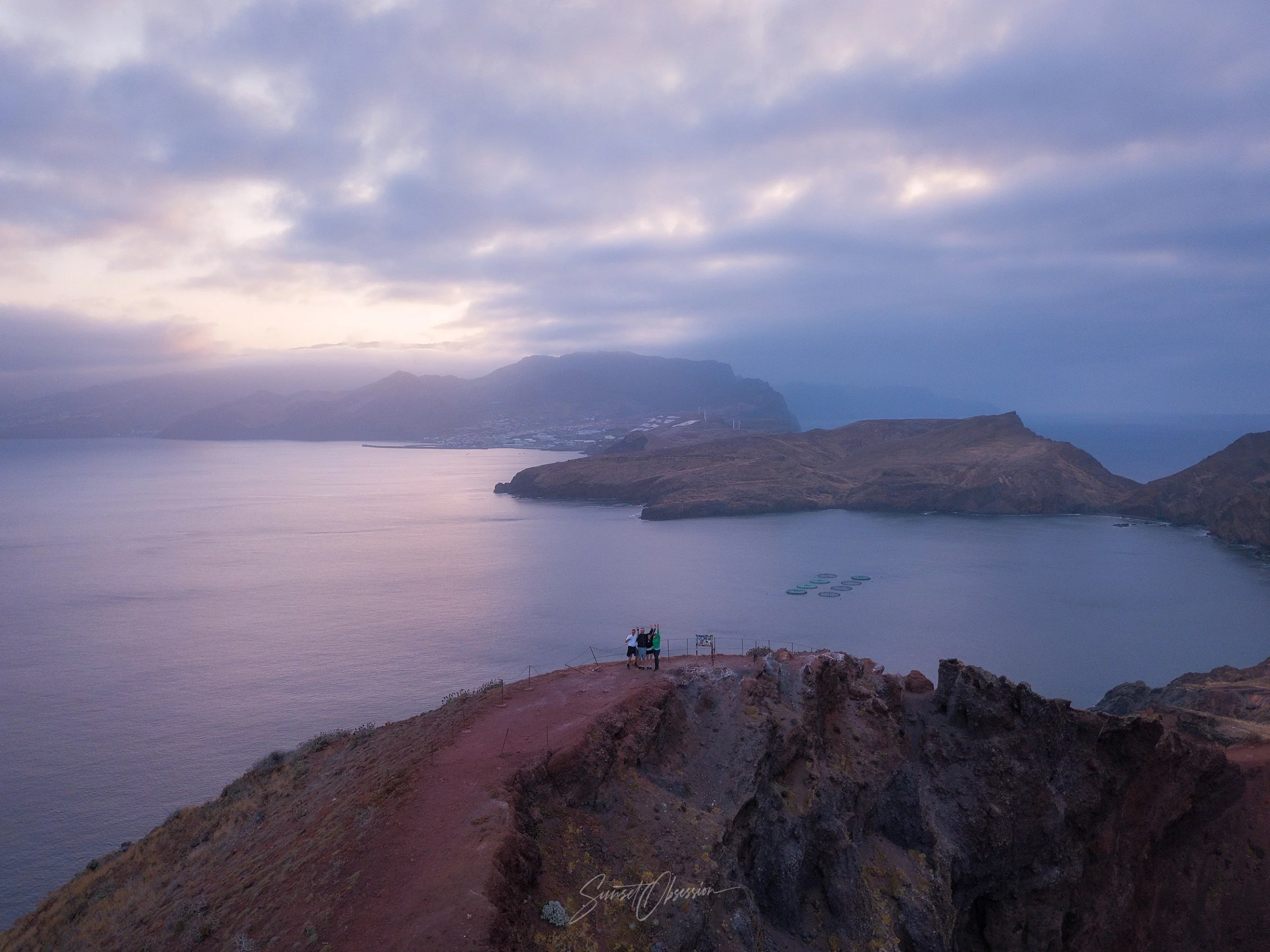 Sunset on Ponta de São Lourenço in Madeira
