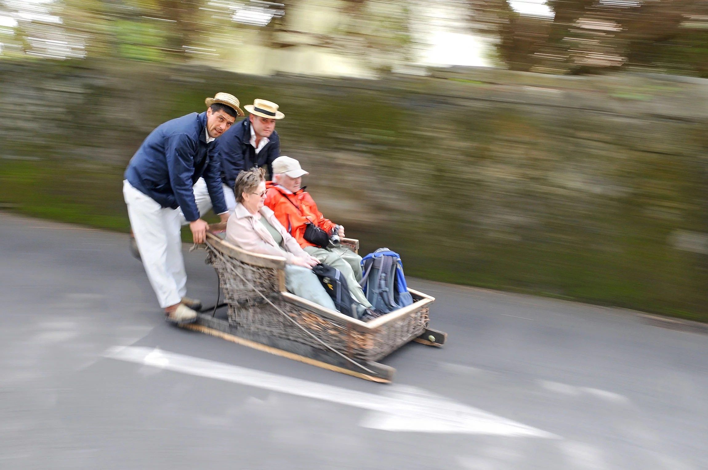 Madeira Toboggan Ride on Traditional Wicker Basket Sledges is one way to get around, but I don't suggest it