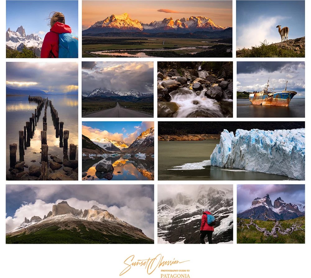 Sunset Obsession Photography Guide to Patagonia features more than a 100 images