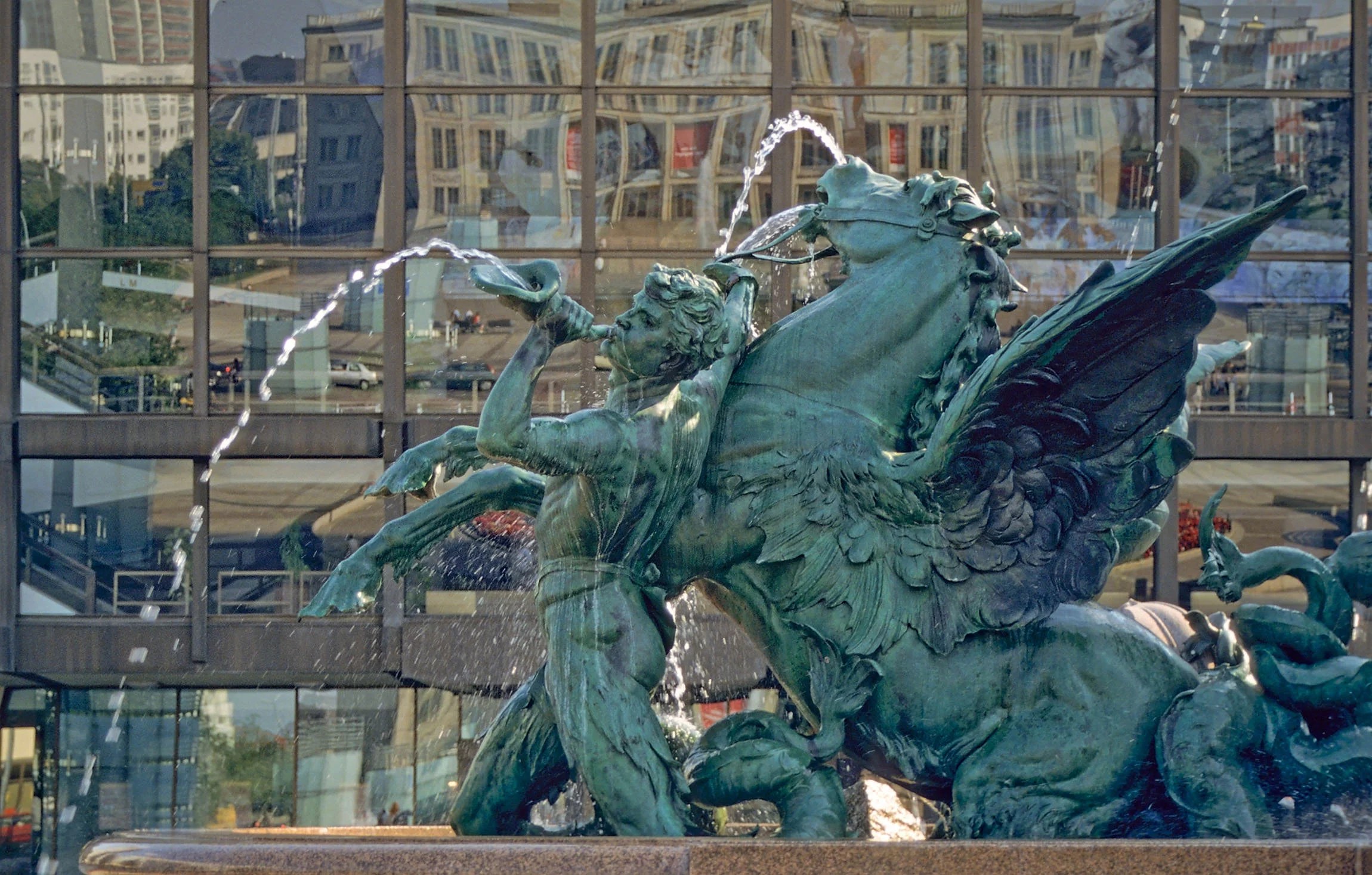 Mende fountain in Leipzig