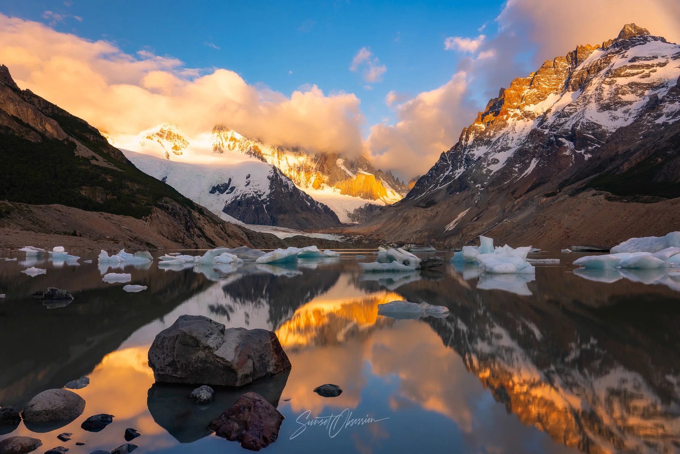 Morning Calmness over Laguna Torre, Argentinean Patagonia