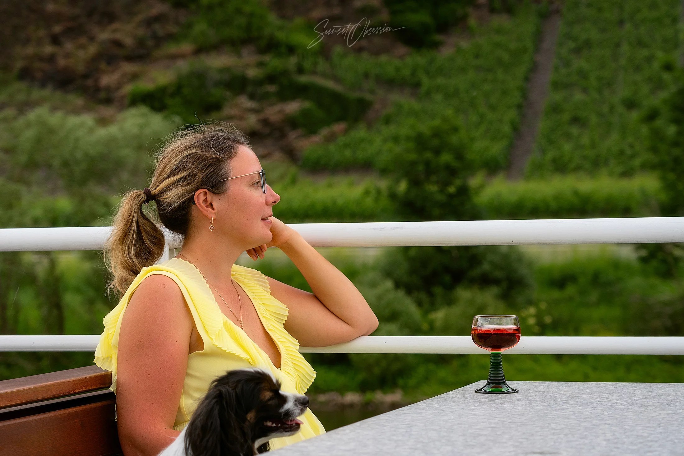 Enjoying views on the Mosel cruise