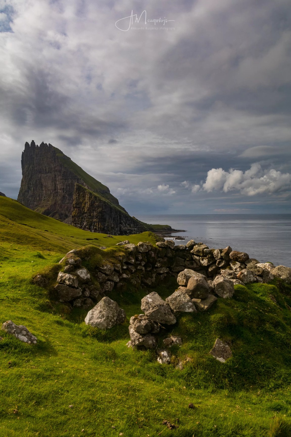 Old Fort on the island of Vagar, Faroe Islands