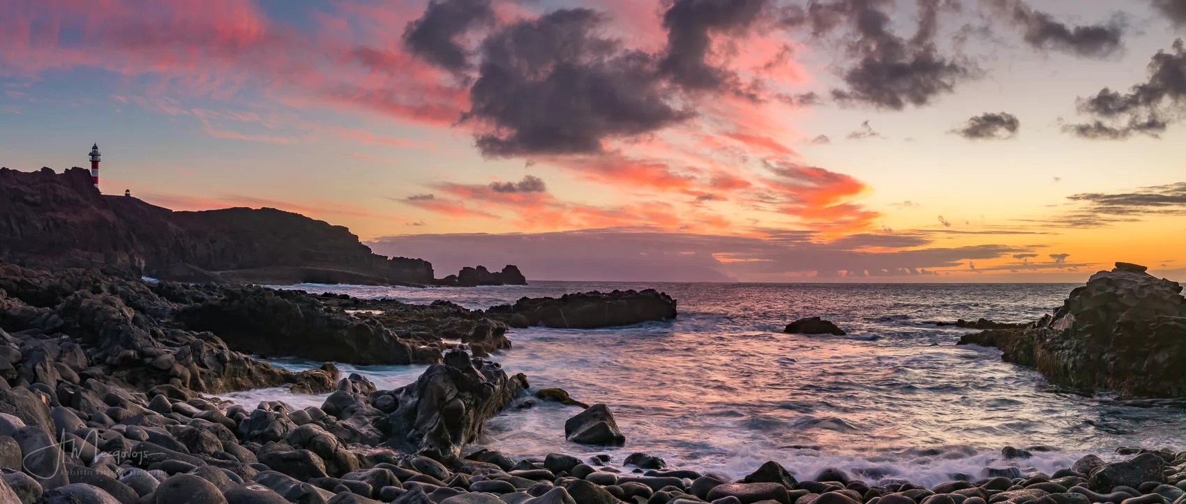 Sunset Panorama of Punta de Teno, Tenerife