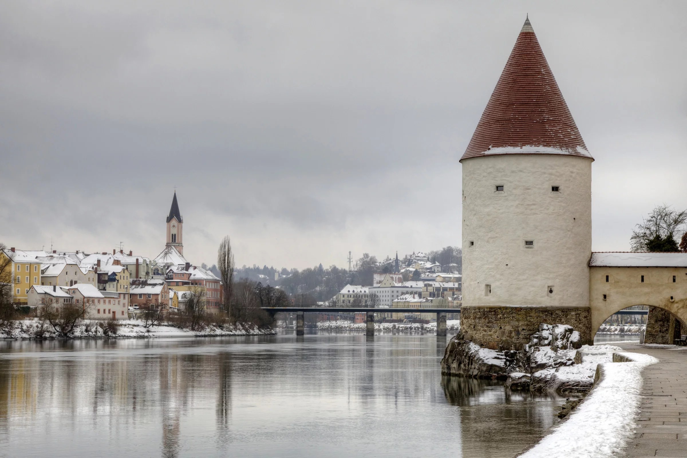 Passau is beautiful when covered in snow