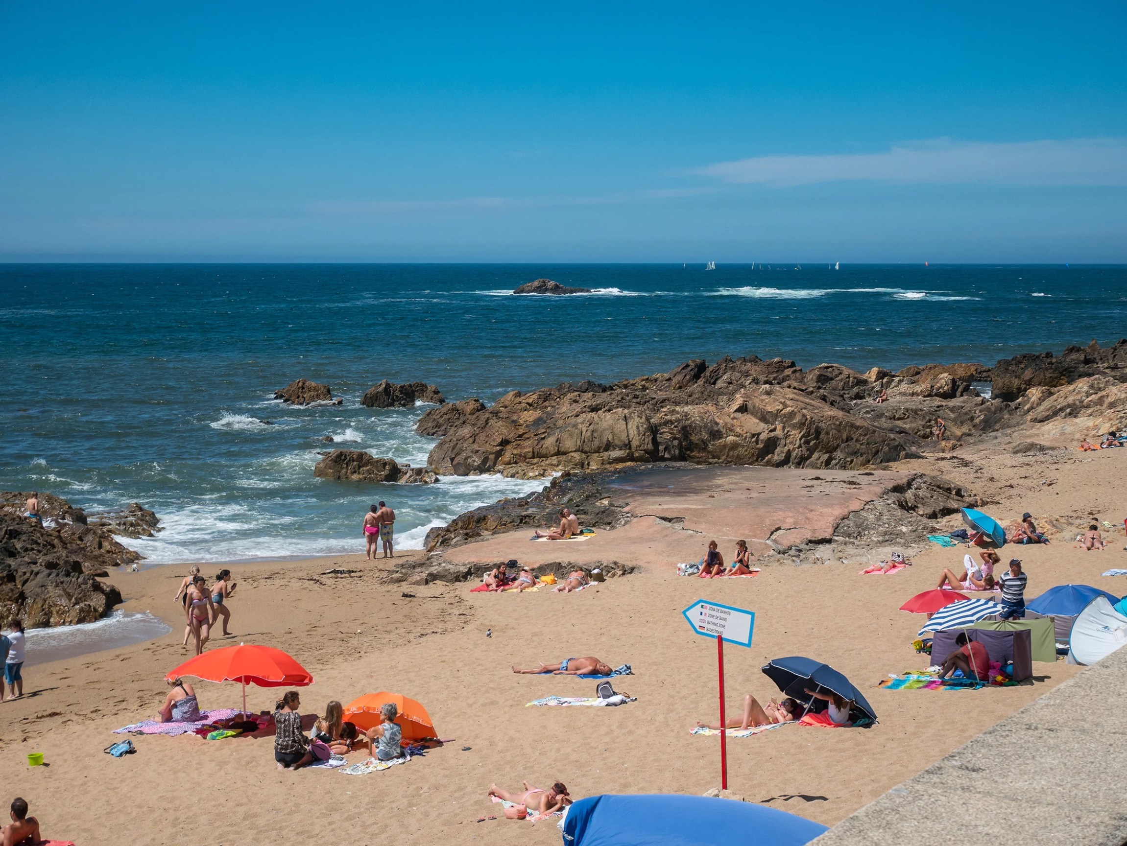 The beach in Foz do Douro, Porto