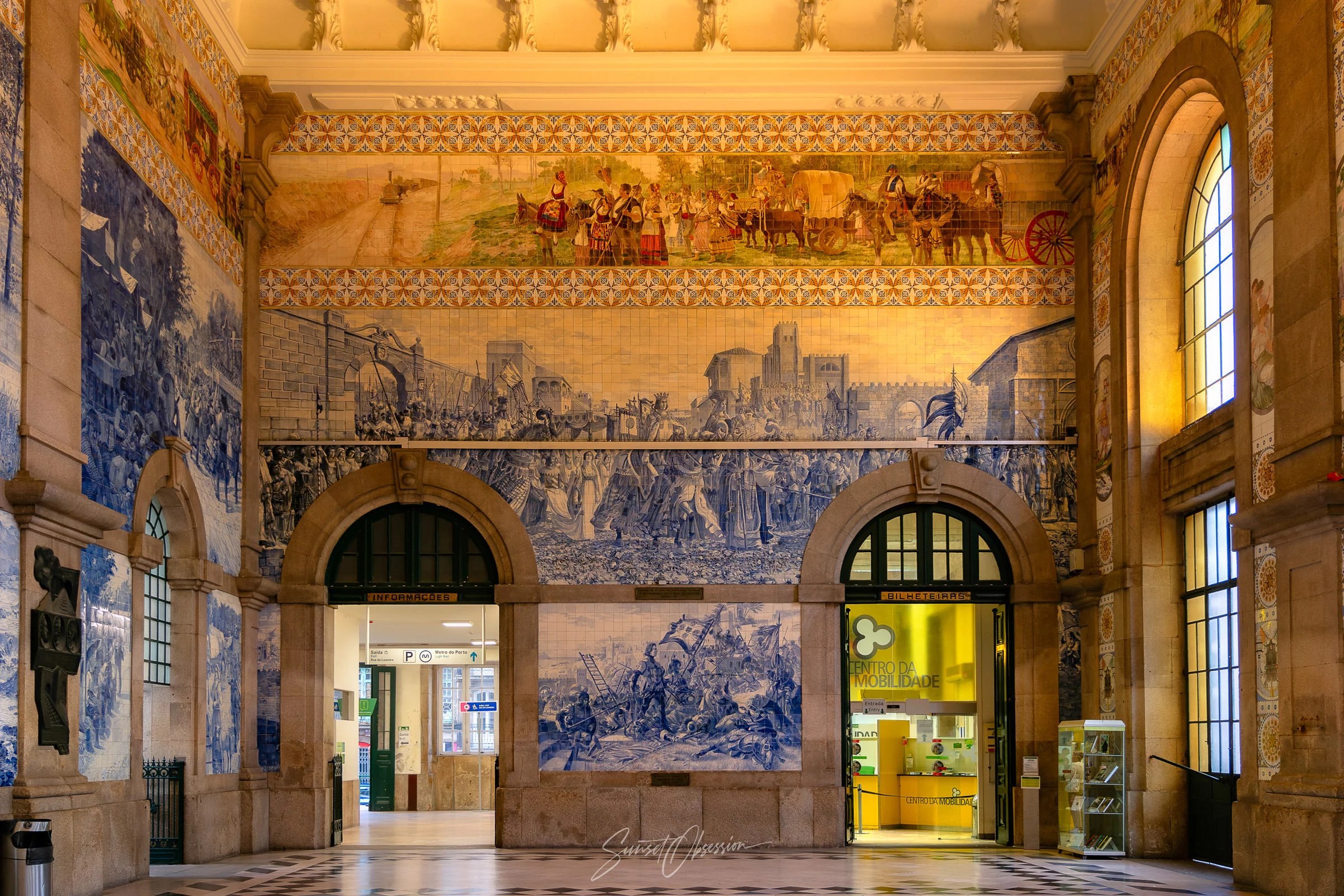 São Bento Train Station in the early morning, Porto, Portugal