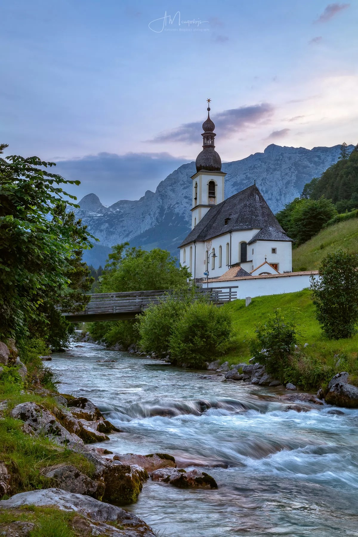 St. Sebastian church at sunset