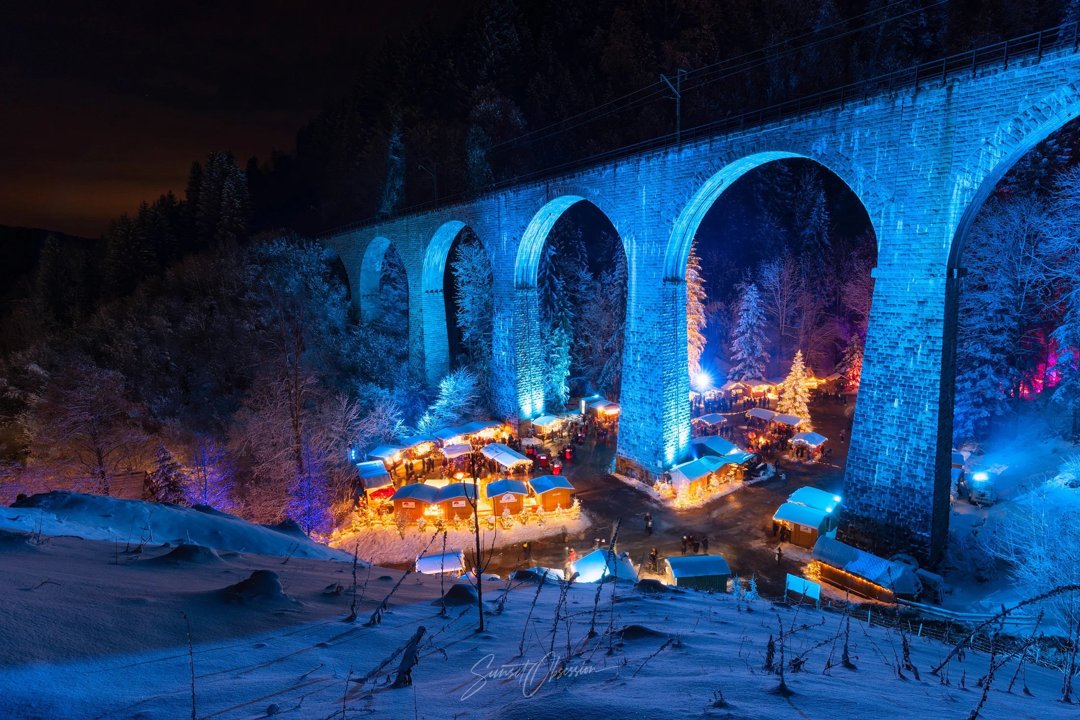 Ravennaschlucht Christmas Market is an eye-catcher