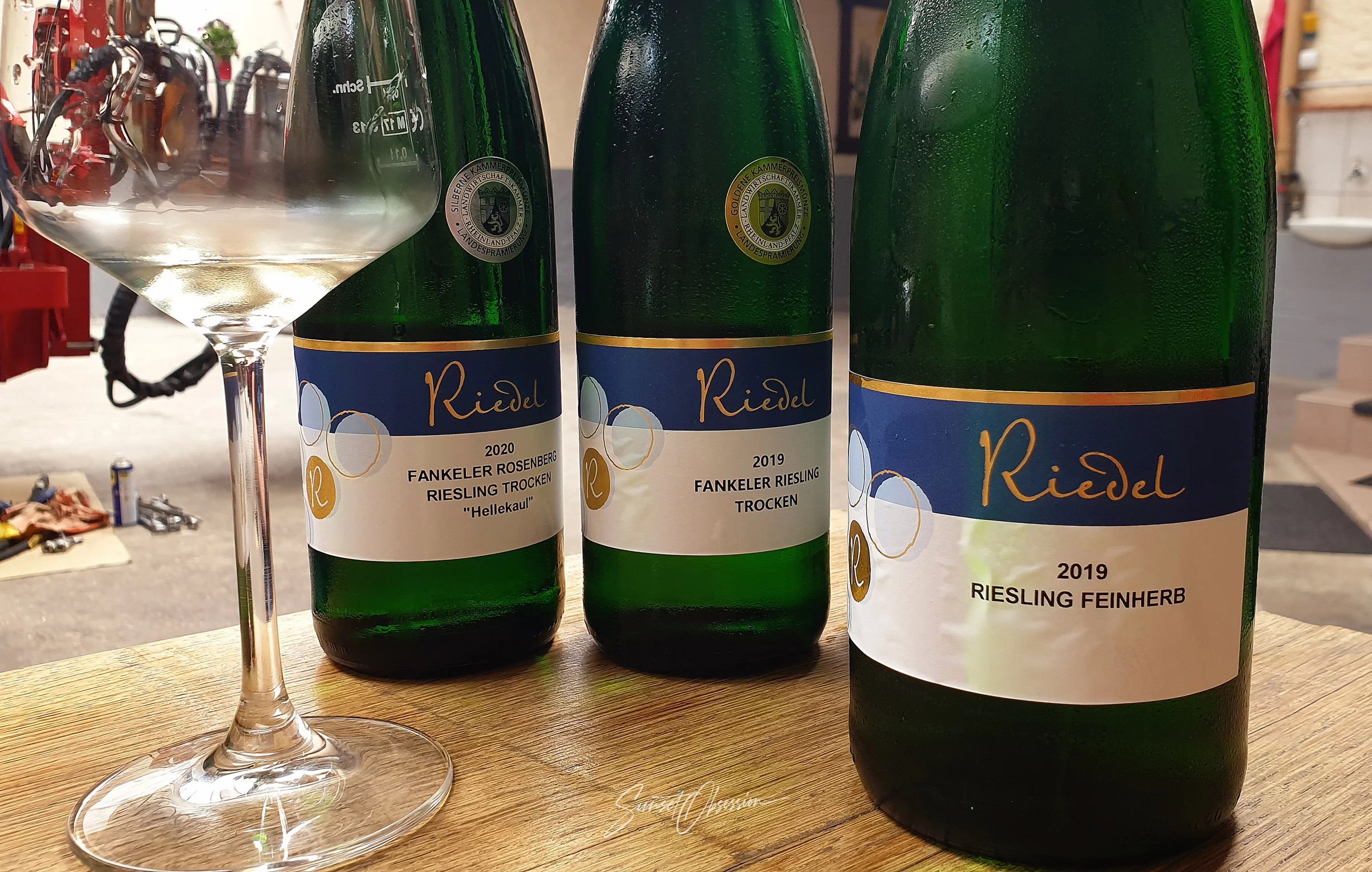 Wine tasting in the Riedel winery on Mosel, Germany