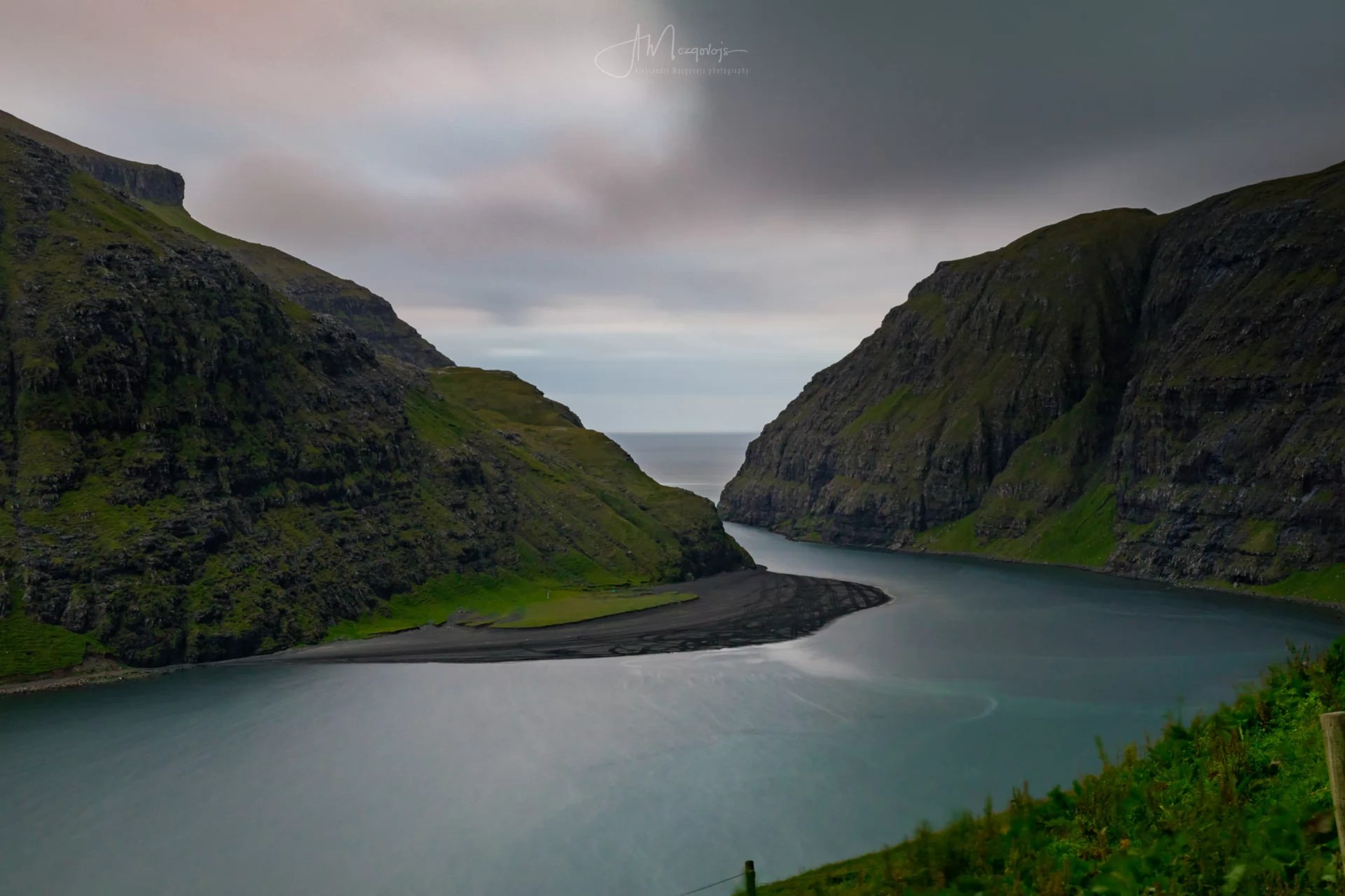 Fjord of Saksun, island of Streymoy, Faroe Islands