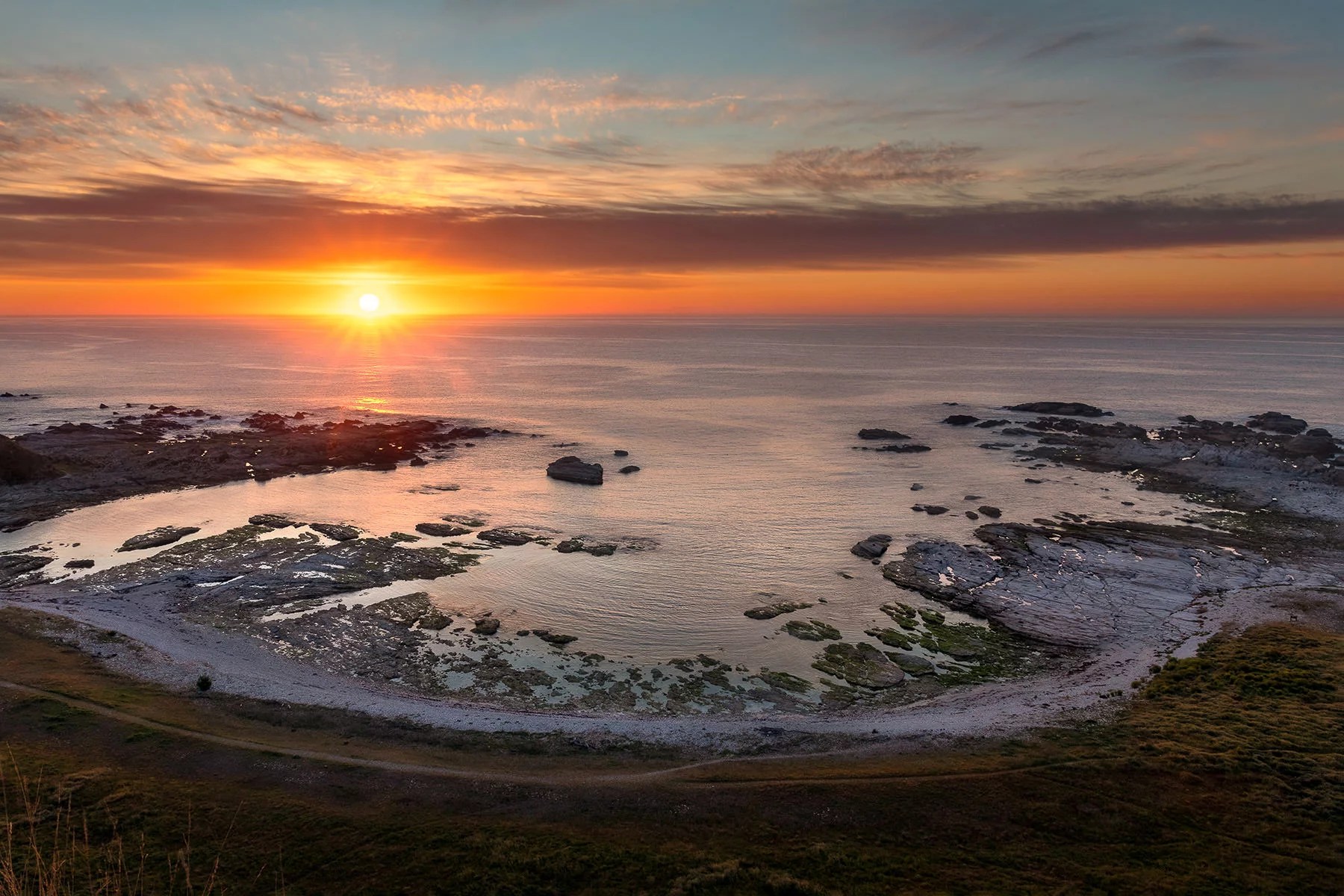 Sunrise at Sea in Kaikoura, New Zealand