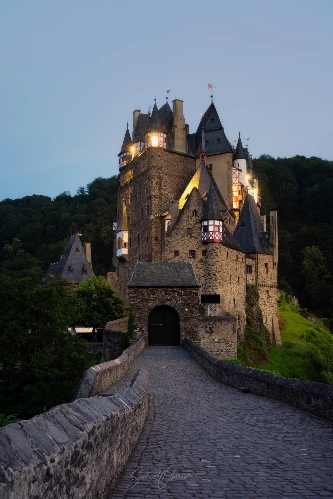 Twilight at Burg Eltz, Germany