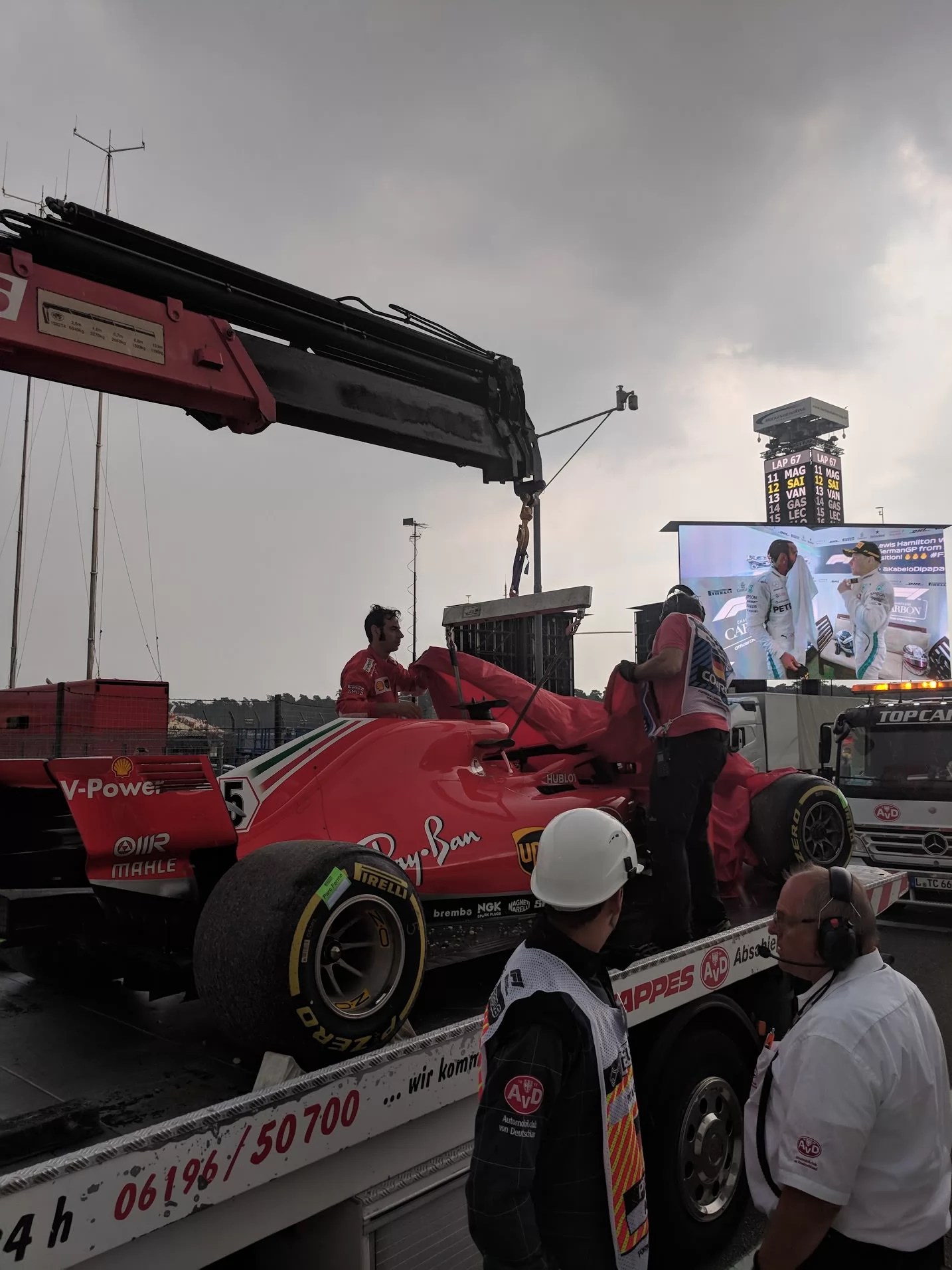 Vettel's Crashed Car