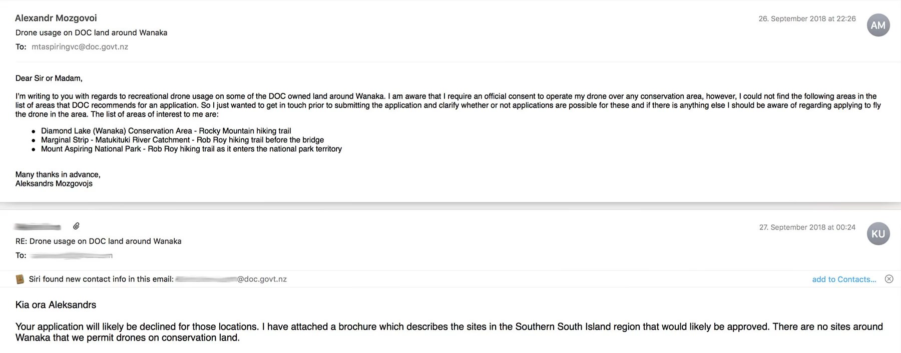 All of Wanaka region is essentially drone free